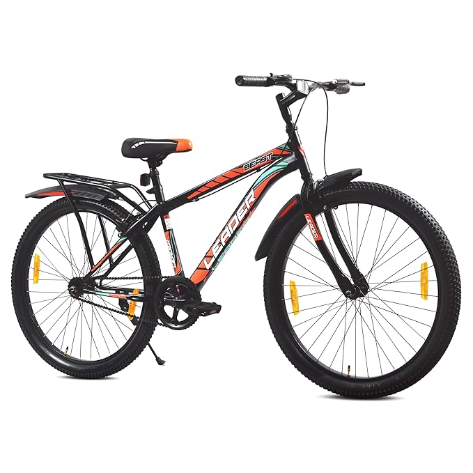 Leader Beast 26T IBC Mountain Bike – Premium Single-Speed City & Mountain Cycle for Men (Matt Black)