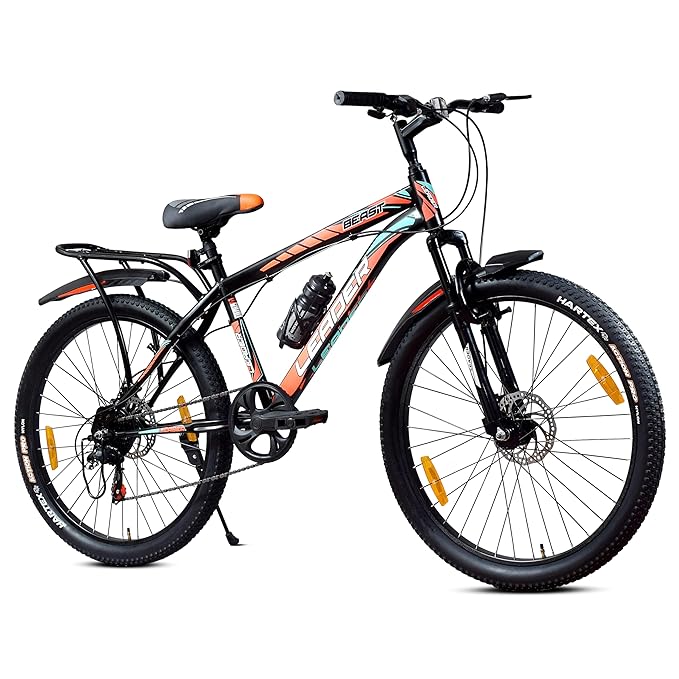 Leader Beast 26T IBC Mountain Bike – Premium Single-Speed City & Mountain Cycle for Men (Matt Black)