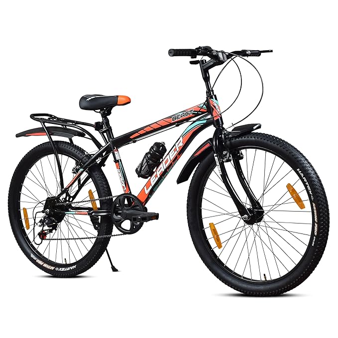 Leader Beast 26T IBC Mountain Bike – Premium Single-Speed City & Mountain Cycle for Men (Matt Black)