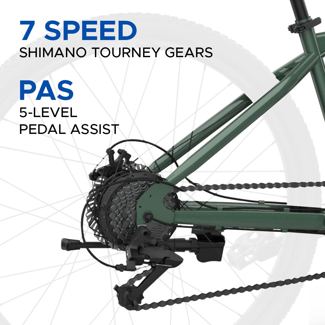 🚴 EMotorad T-REX AIR 29” Electric Cycle | 250W BLDC Motor, Shimano 7-Speed, Dual Disc Brakes