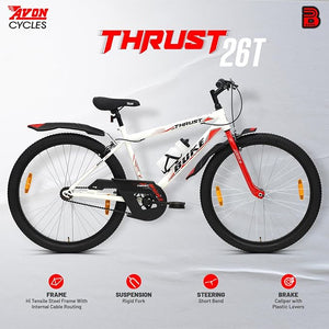 Avon Buke Thrust 26T Electric Cycle | Affordable E-Bike with 26” MTB Tyres & Steel Frame