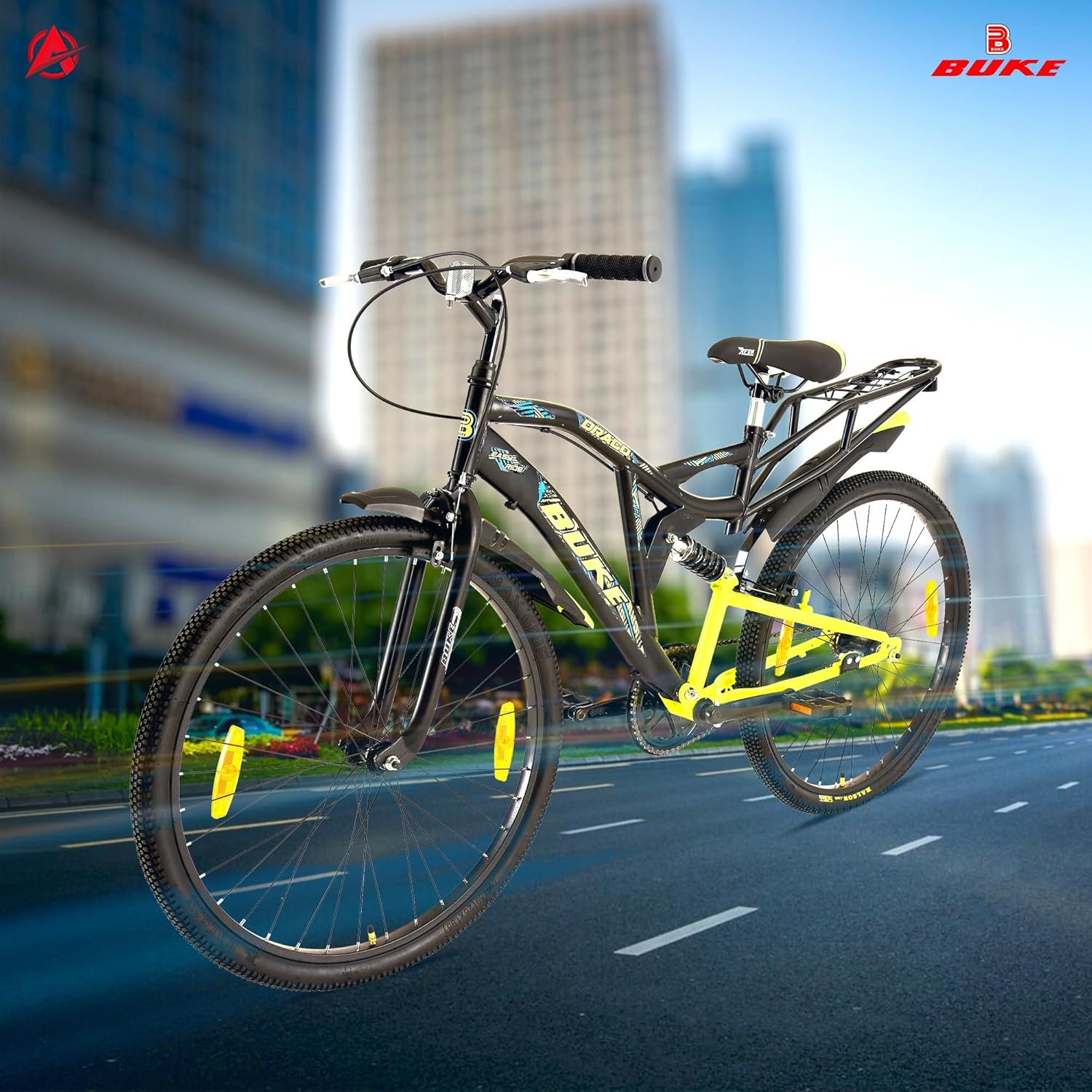 Avon Buke Draco 26T Electric Cycle | Affordable E-Bike for Men with 26″ Wheels & Steel Frame