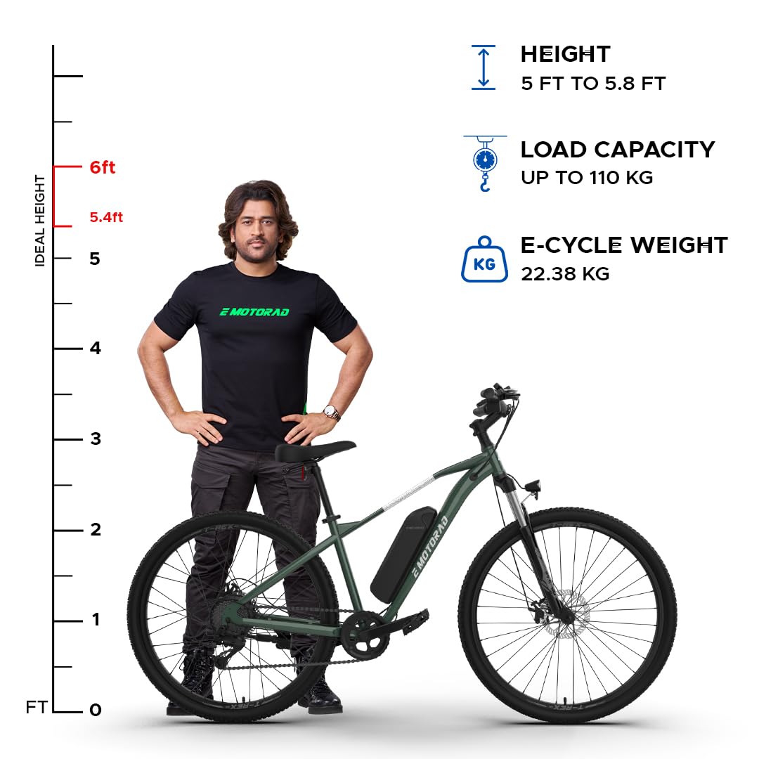 🚴 EMotorad T-REX AIR 29” Electric Cycle | 250W BLDC Motor, Shimano 7-Speed, Dual Disc Brakes