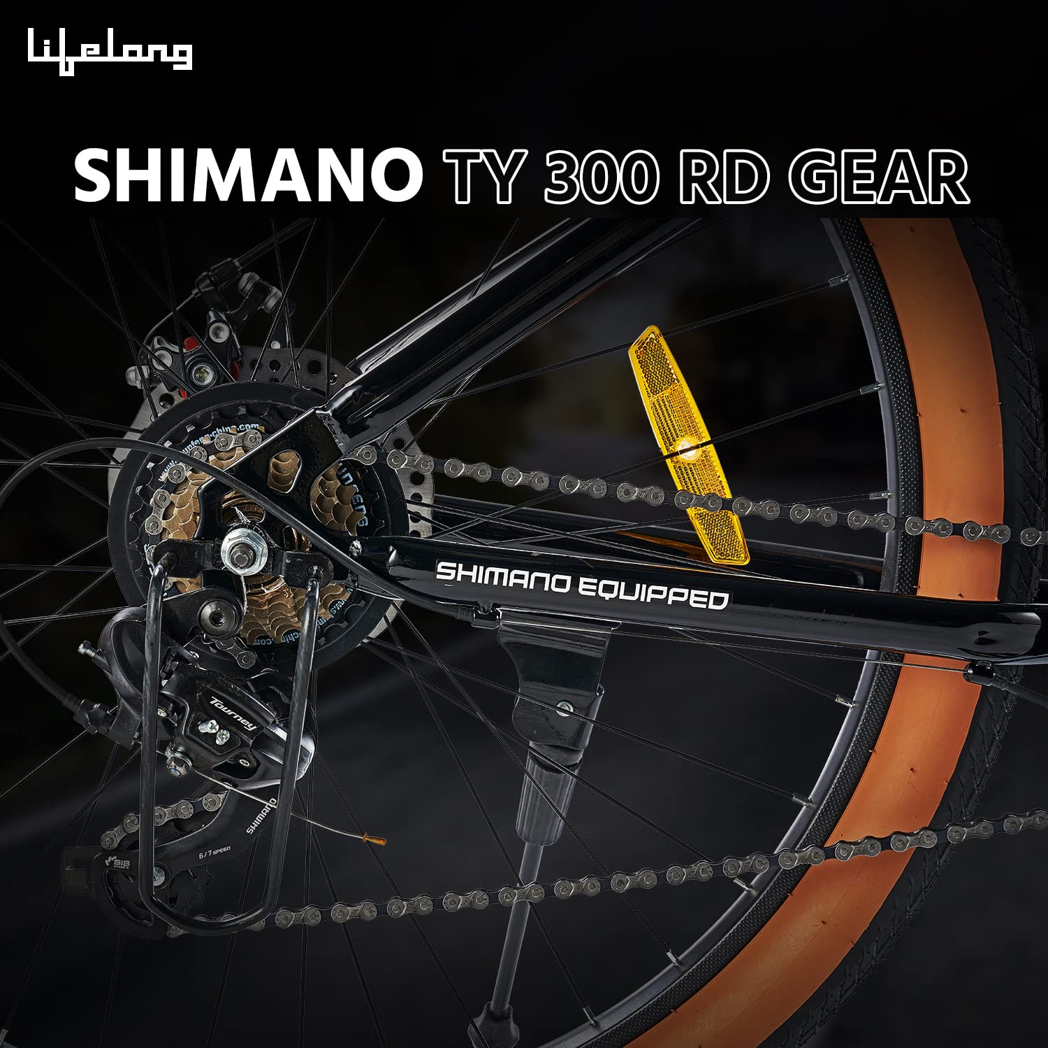 Lifelong Hustle 27.5T Electric Cycle with Shimano 21-Speed | Long Range, Dual Disc Brakes