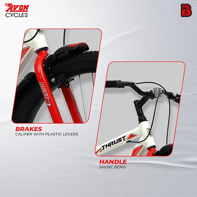 Avon Buke Thrust 26T Electric Cycle | Affordable E-Bike with 26” MTB Tyres & Steel Frame