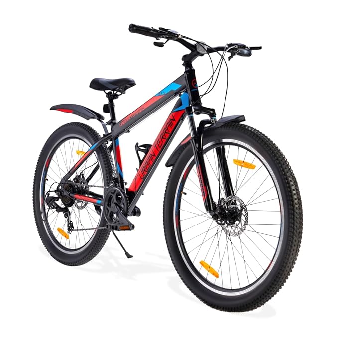 Urban Terrain Galaxy Ultra 27.5T Mountain Bike for Men | High-Performance Gear Cycle with Disc Brakes & Front Suspension | Stylish Alternative to Electric Bike, E Bicycle & Battery Bike