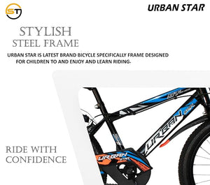 UrbanStar 20T BMX Kids Bike | 20-Inch Steel Frame Single-Speed Cycle for Boys & Girls