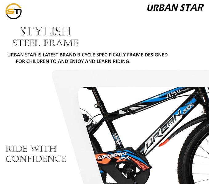 UrbanStar 20T BMX Kids Bike | 20-Inch Steel Frame Single-Speed Cycle for Boys & Girls