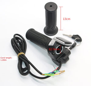 xcluma 48V Electric Bike Throttle with LCD Display & Key Lock – Universal E-Bike Accessory