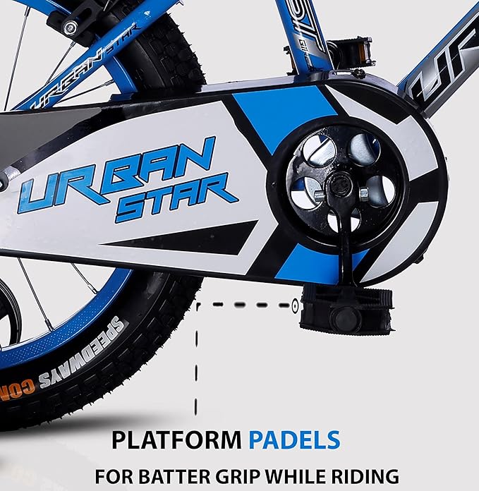 URBANSTAR 16T Kids BMX Cycle | 16-Inch Steel Frame Bicycle for Boys & Girls (4–7 Years)