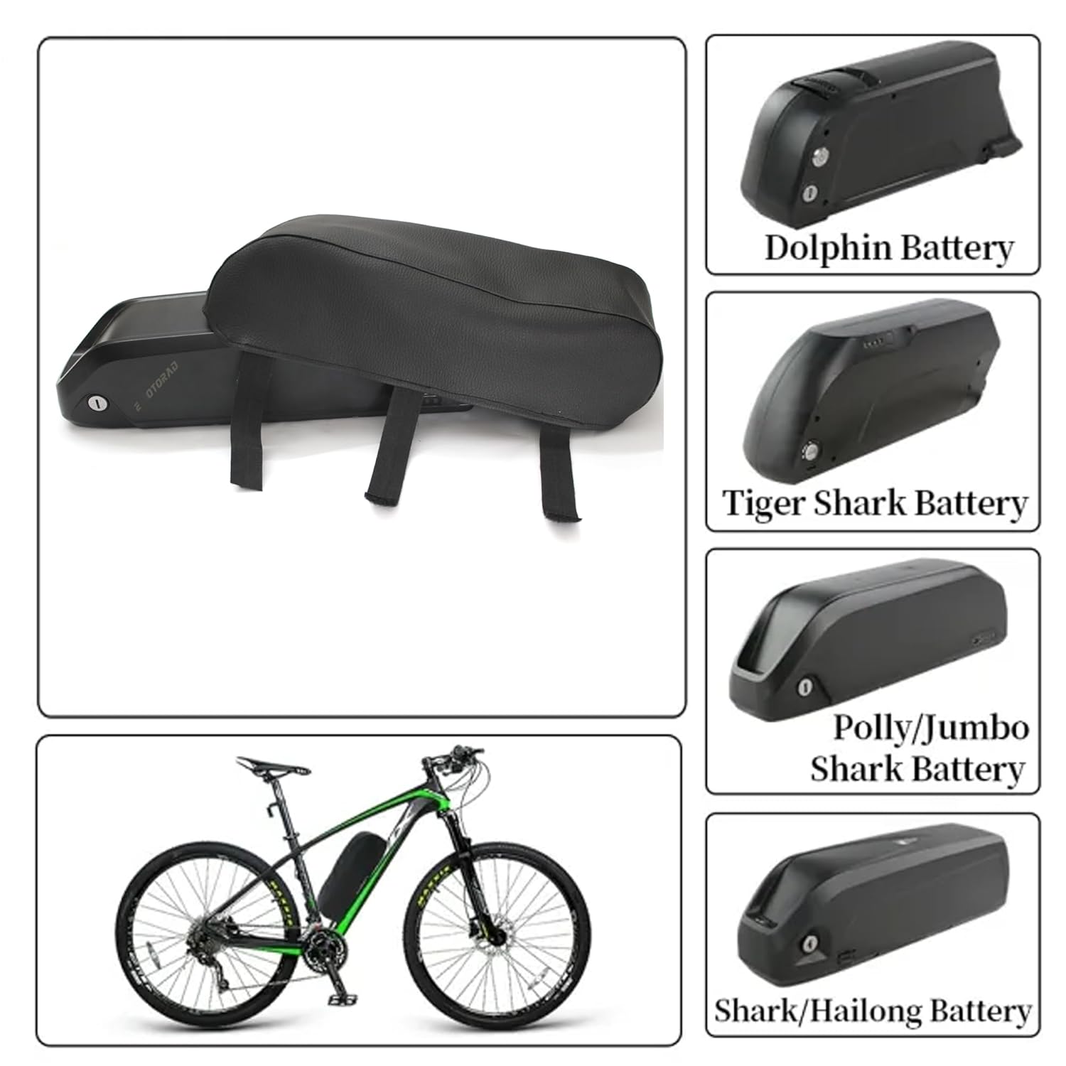 AK Deziner Waterproof Electric Bike Battery Cover | Durable Dust & Sun Protection for E-Bikes