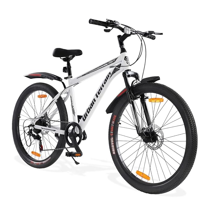Urban Terrain Galaxy Ultra 27.5T Mountain Bike for Men | High-Performance Gear Cycle with Disc Brakes & Front Suspension | Stylish Alternative to Electric Bike, E Bicycle & Battery Bike