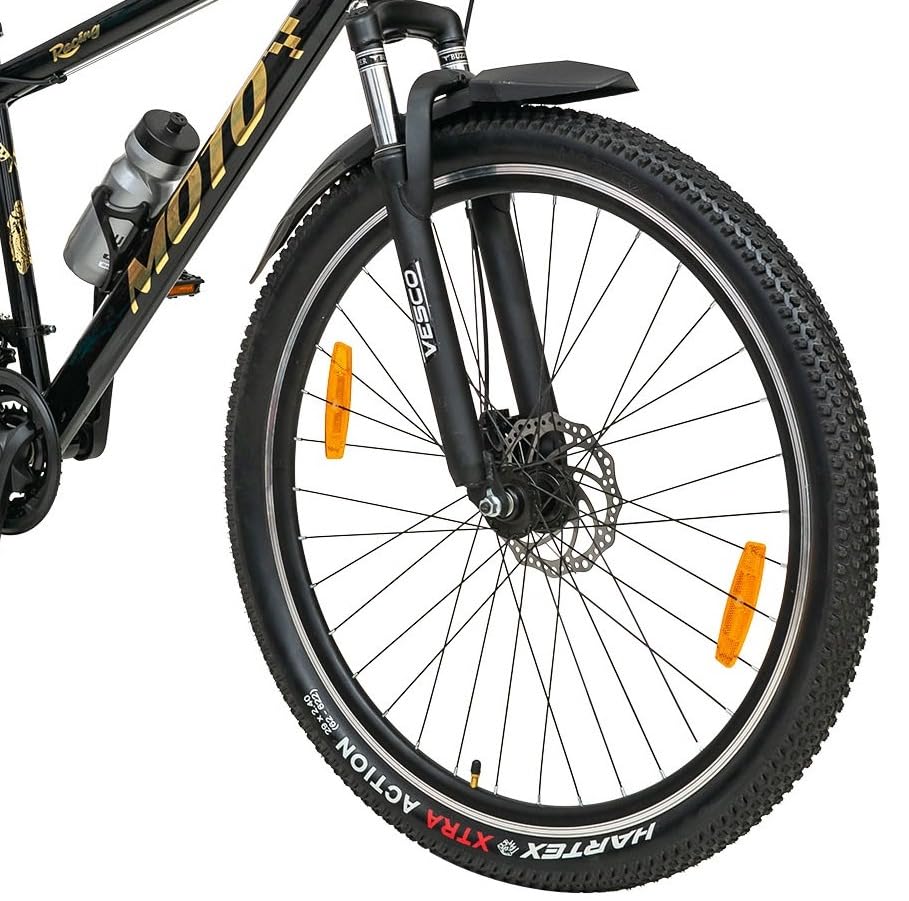 VESCO Moto 29-T Electric Cycle | 21-Speed Shimano Gears, Dual Disc Brakes & 29” Fat Tyre E-Bike for Men & Women
