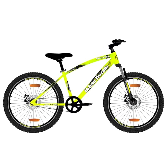 Urban Terrain Galaxy Pro 26T MTB – High-Performance Single-Speed Pedal Bike with Dual Disc Brakes & Front Suspension | Affordable Alternative to Electric Bikes